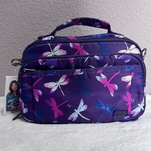 LUG Dragonfly Purple Scoop crossbody NEW with Tags~RARE💙💗🖤